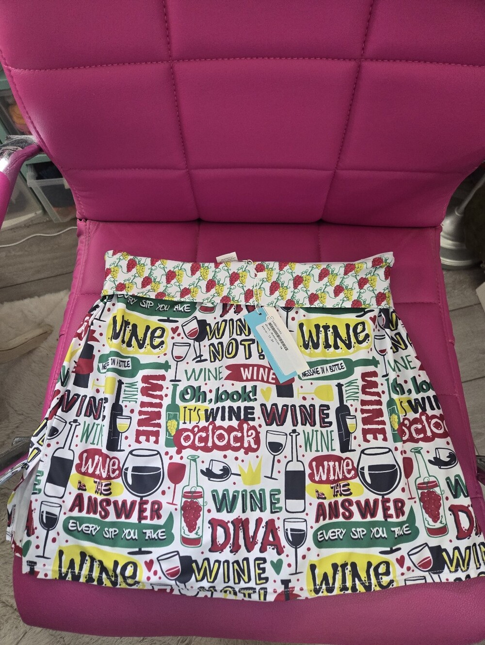 Wine Skort Sz Medium...new with tags